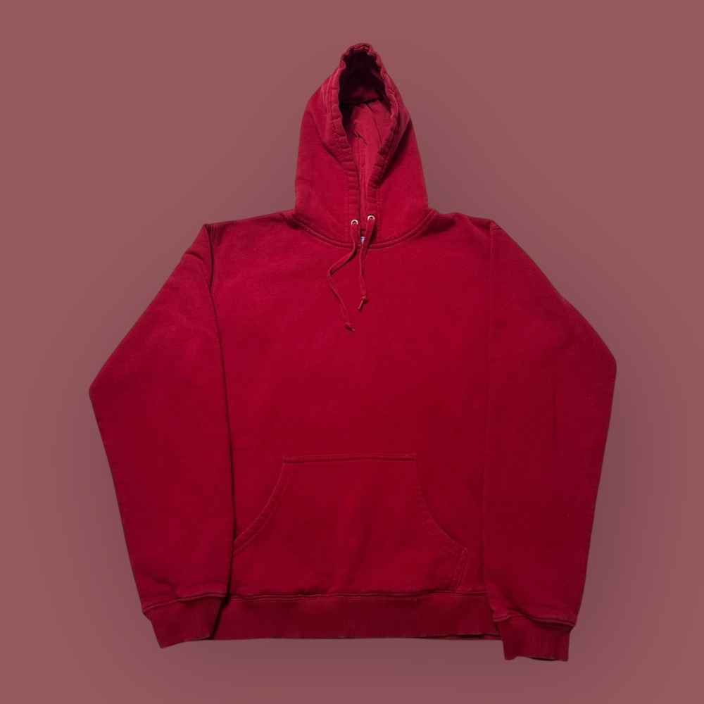Vintage 90’s Footlocker Blank Red Hoodie